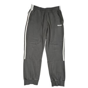 Adidas Draw String Waist Jogger Sweat Pants Sz L Gray Athletic Trainer‎ Running